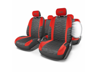 Авточехлы trial со швами под airbag TRL-1105 BK/RD (M)