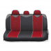 Авточехлы - «майки» с закрытыми сиденьями carbon plus CRB-902P BK/RD