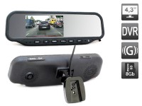 Автомобильный видеорегистратор в зеркале заднего вида AVIS AVS0466DVR